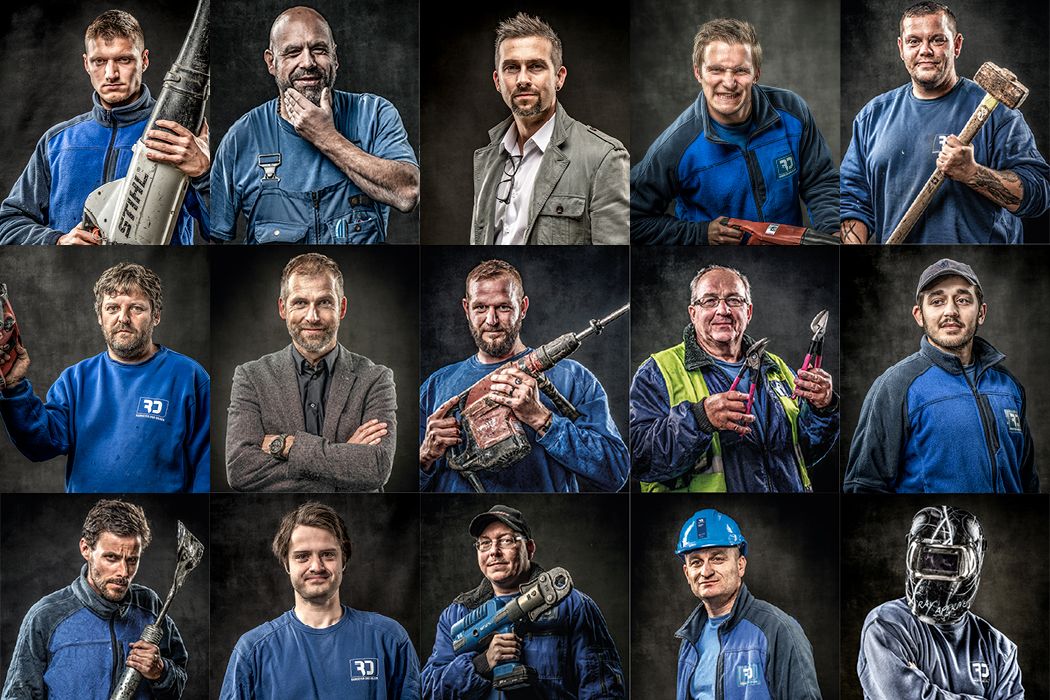 Collage mit Mitarbeitern der Ramseyer und Dilger